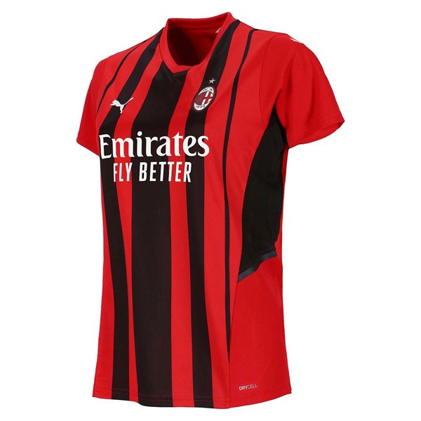 Camiseta AC Milan Primera equipo Mujer 2021-22